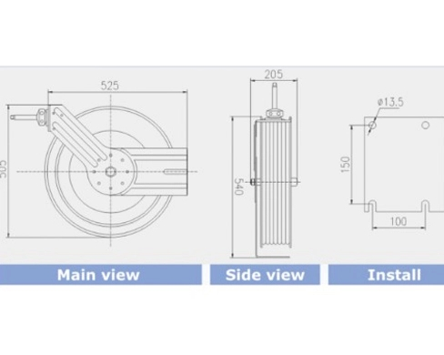 half inch hose reel